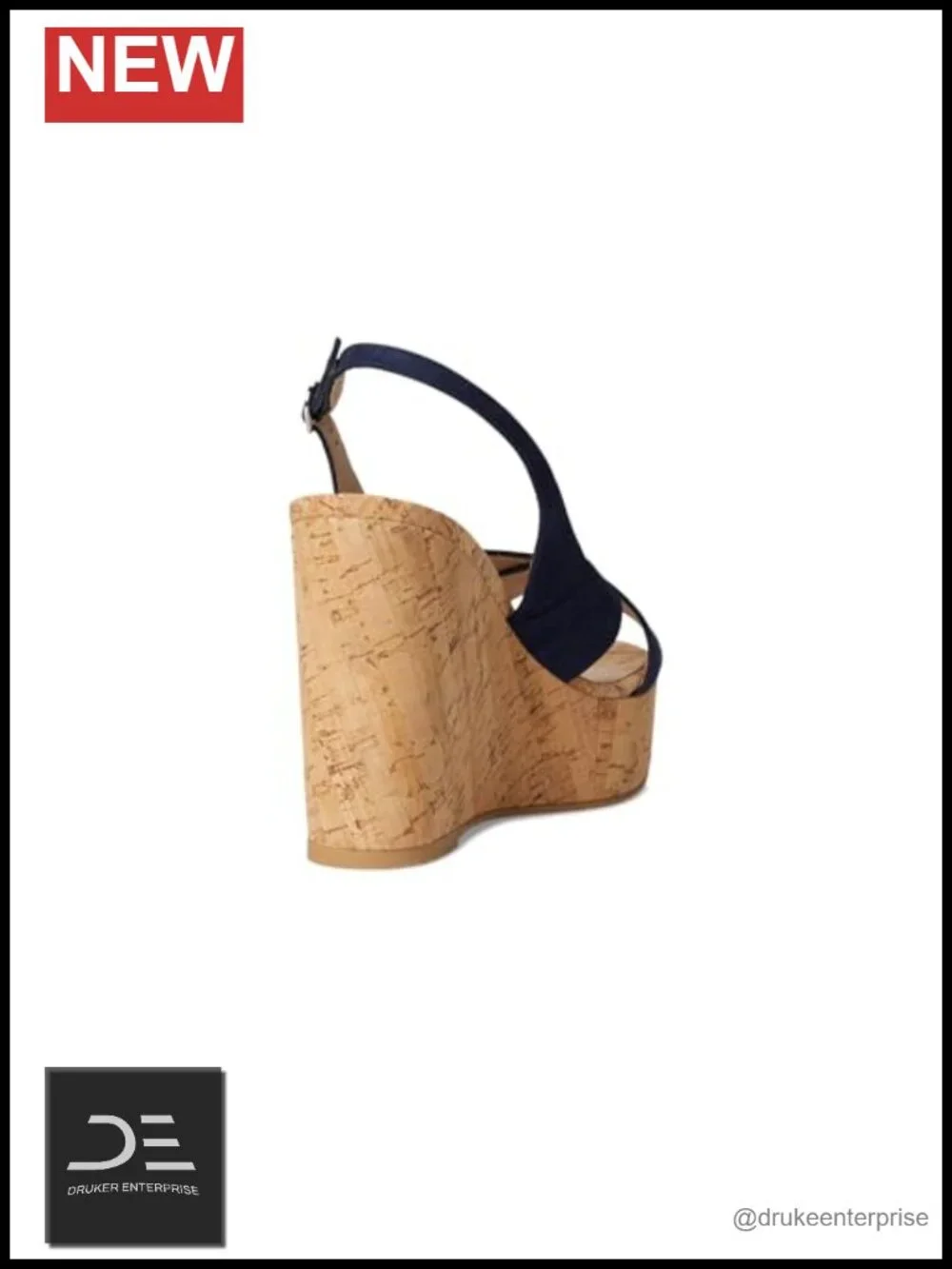 Stuart Weitzman Dayna Slingback Wedge Leather Platform Sandals